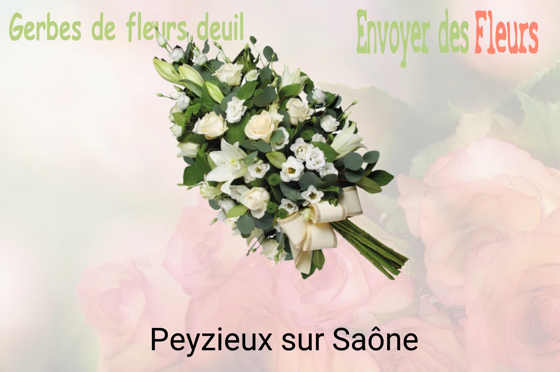 Gerbe de fleurs de deuil livrée à Peyzieux-sur-Saône